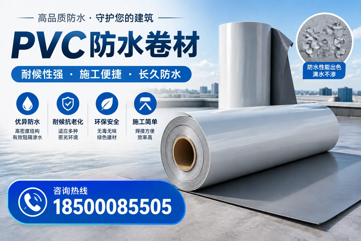 pvc防水卷材在阿拉尔的行业应用前景分析